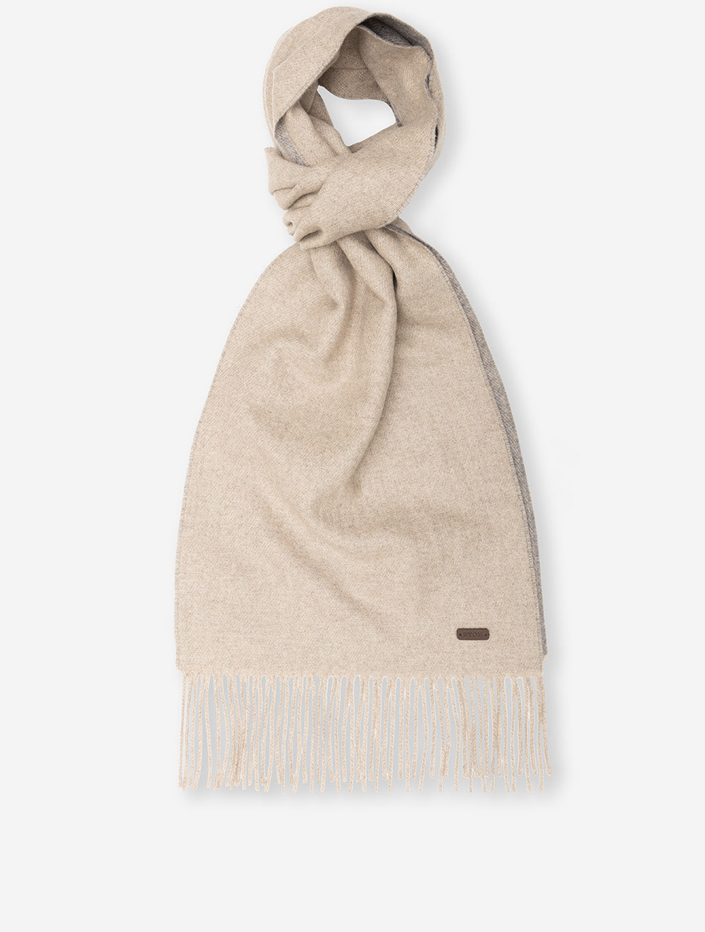 Two-Face Cashmere Scarf Brown