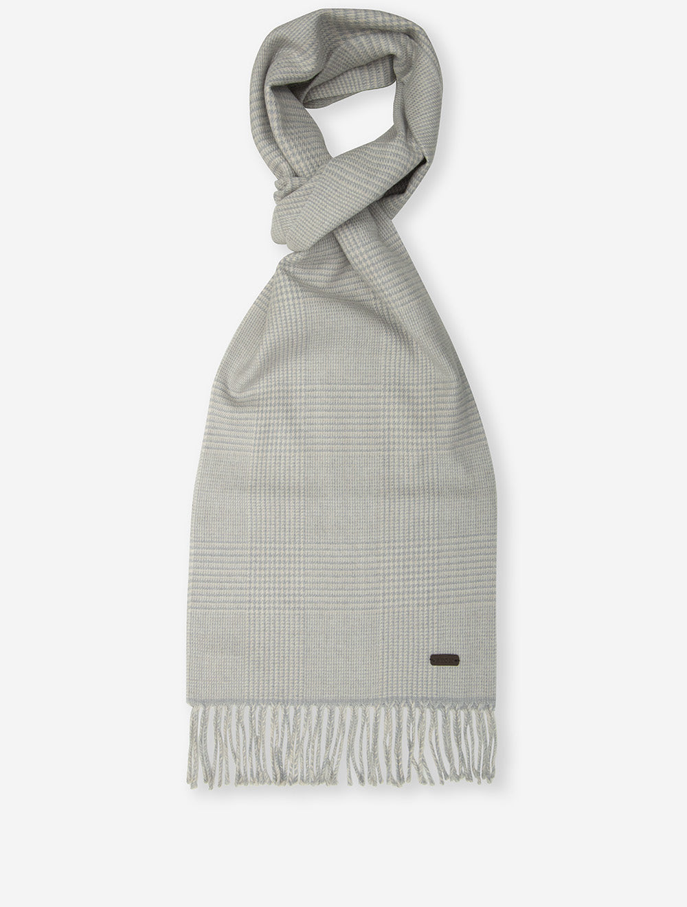 Check Wool Scarf Chateau Grey