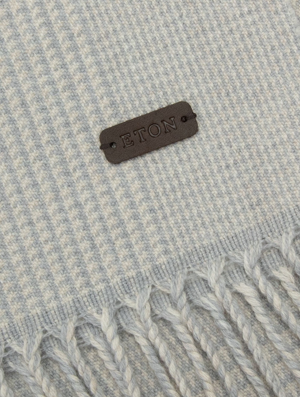Check Wool Scarf Chateau Grey