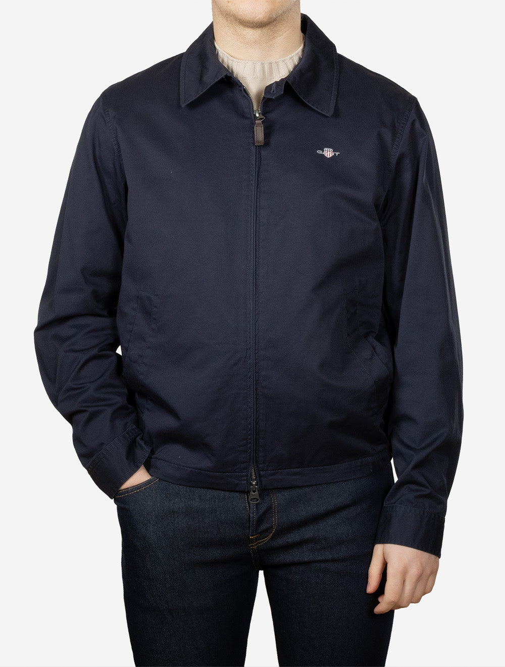 Cotton Windcheater Jacket Evening Blue