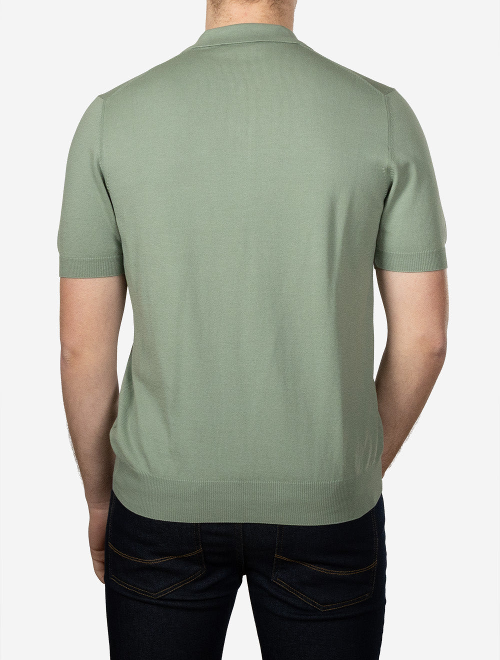 Gran Sasso Tennis Polo Cotton-Sage