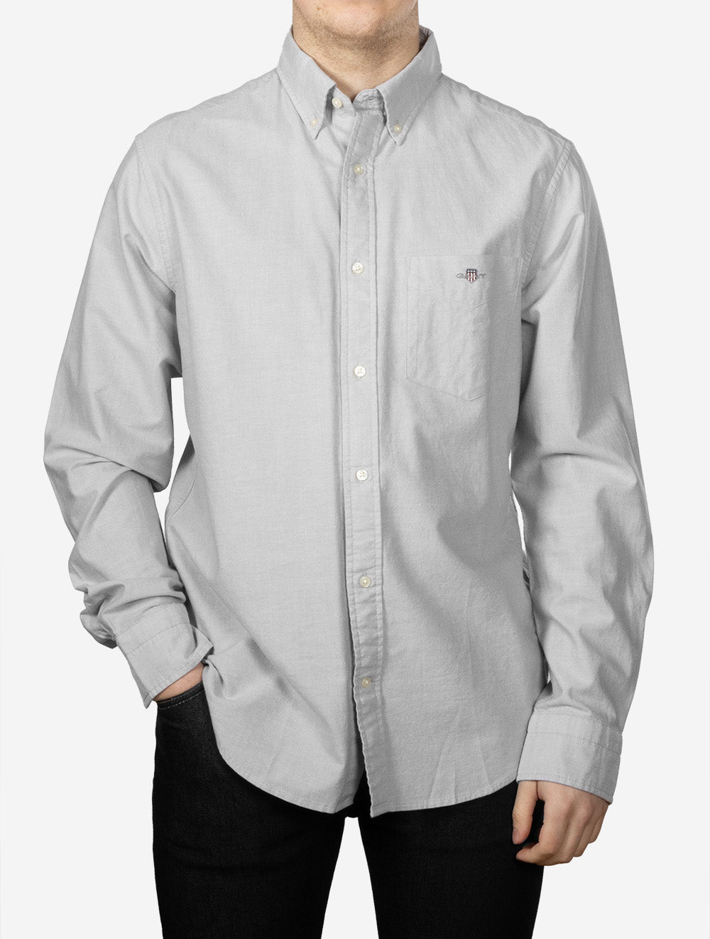 Regular Classic Oxford Shirt Pewter Grey