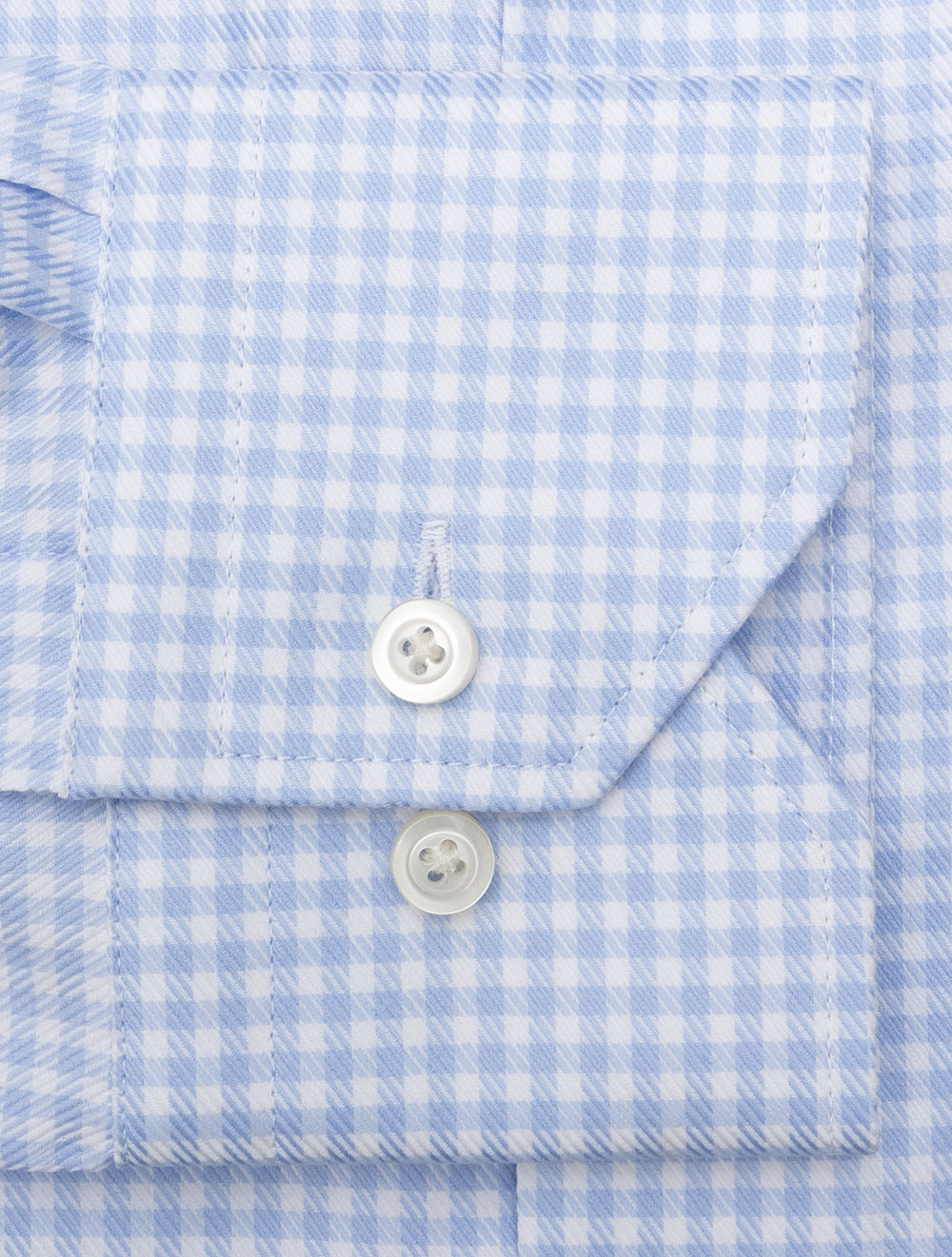 Casual Houndstooth Shirt Blue