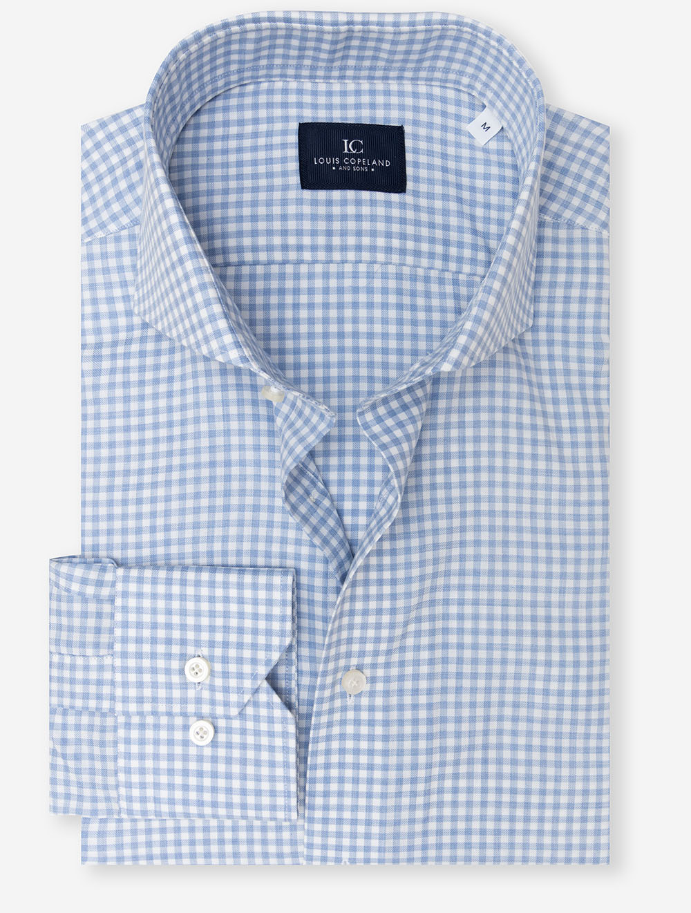 Gingham Check Casual Shirt Blue