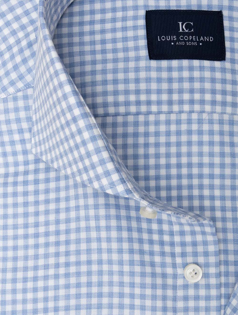 Gingham Check Casual Shirt Blue