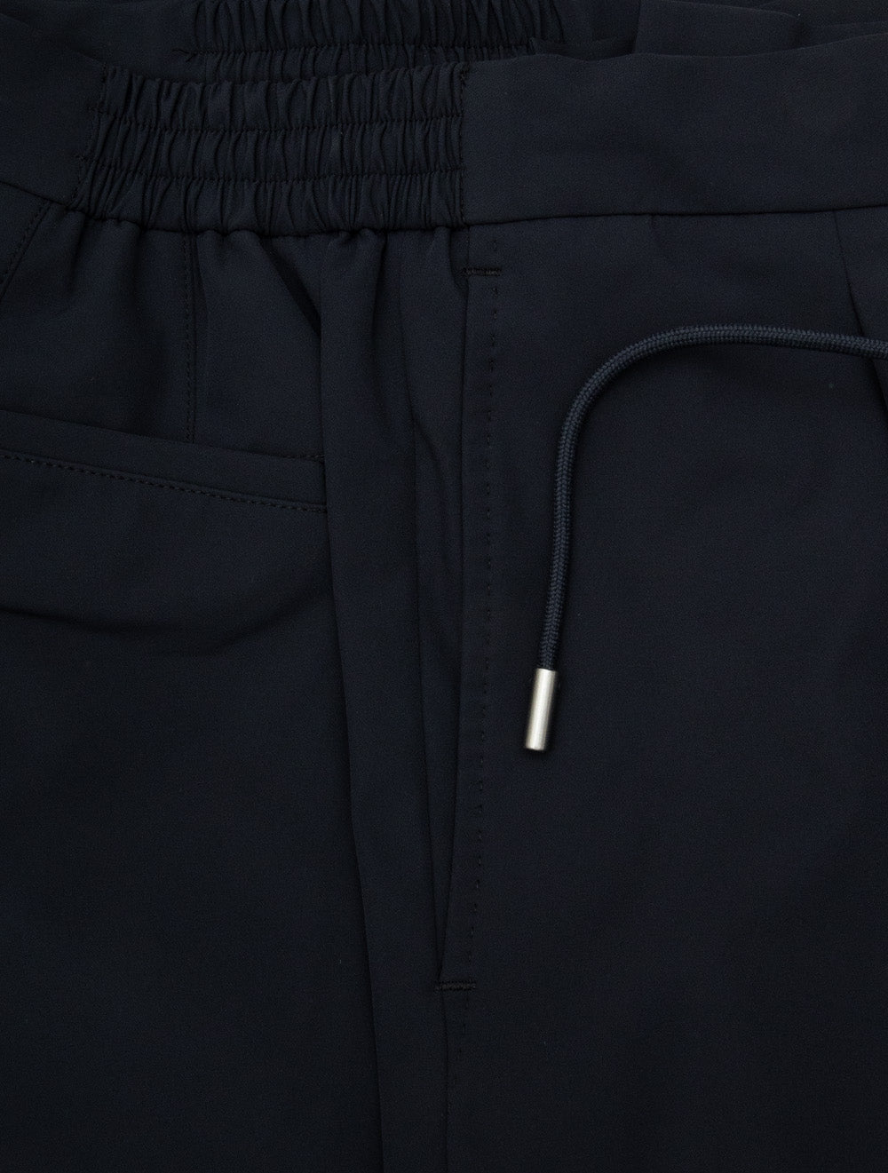 Louis Copeland Drawstring Tech Trousers Navy