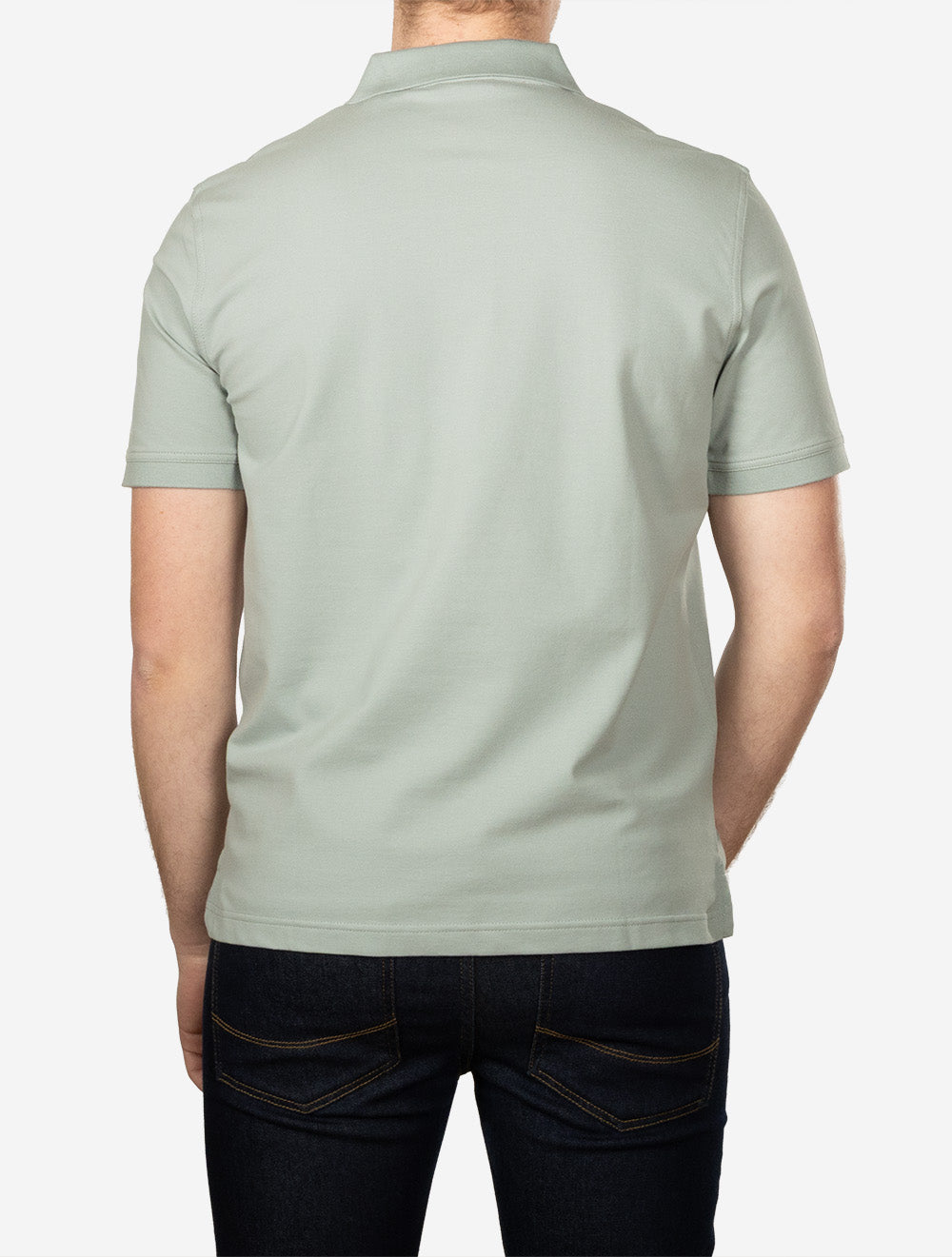 Regular Contrast Piqué Short Sleeve Polo Shirt Ceramic Grey