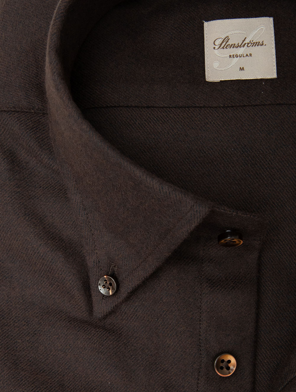 Regular Flannel Shirt Brown