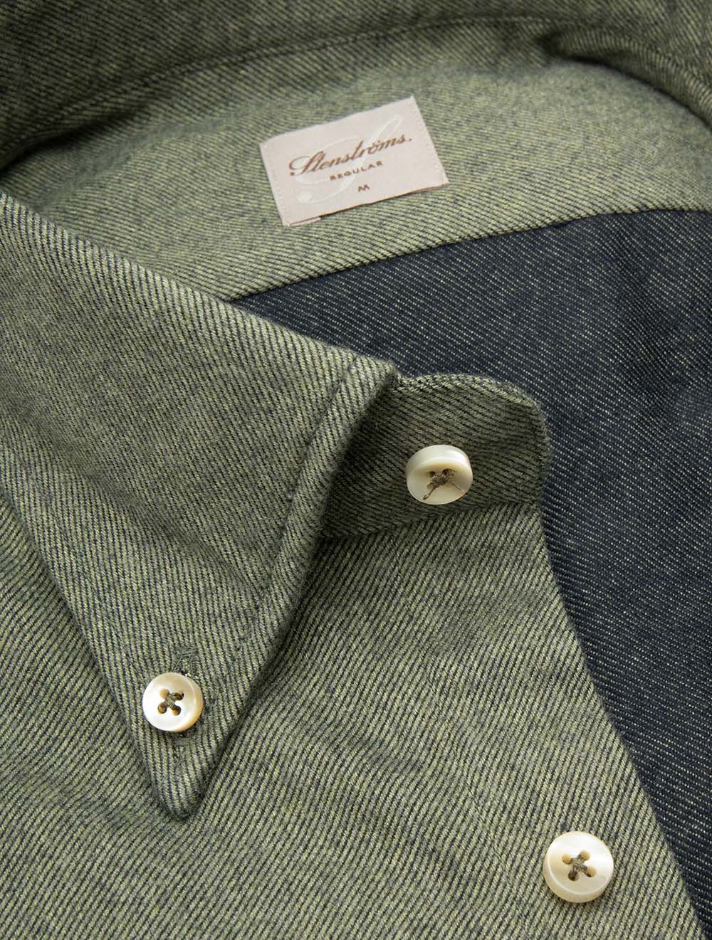 Regular Flannel Shirt Green