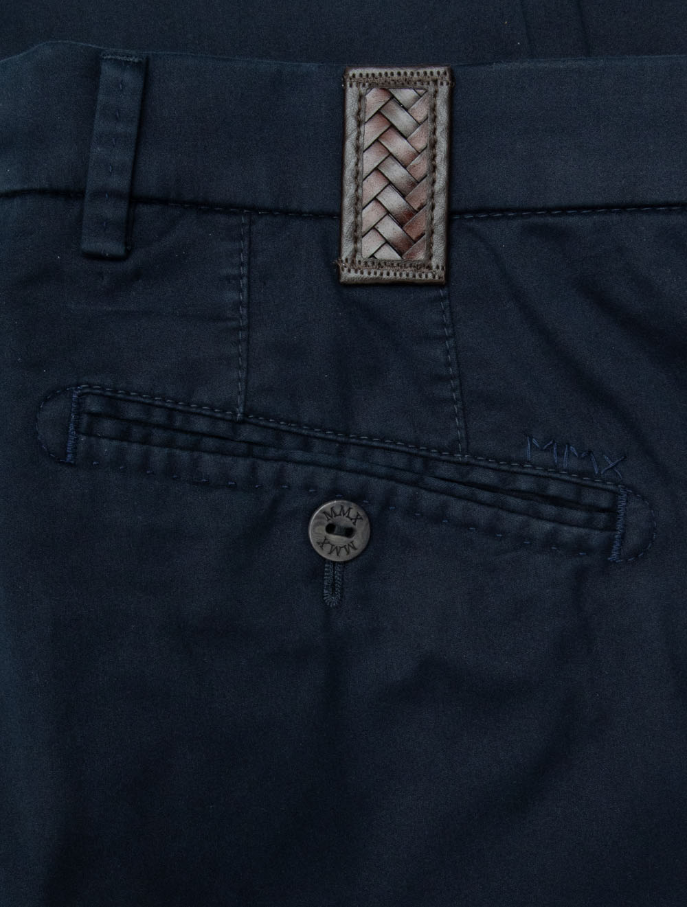 Chino en coton Sea Island bleu marine