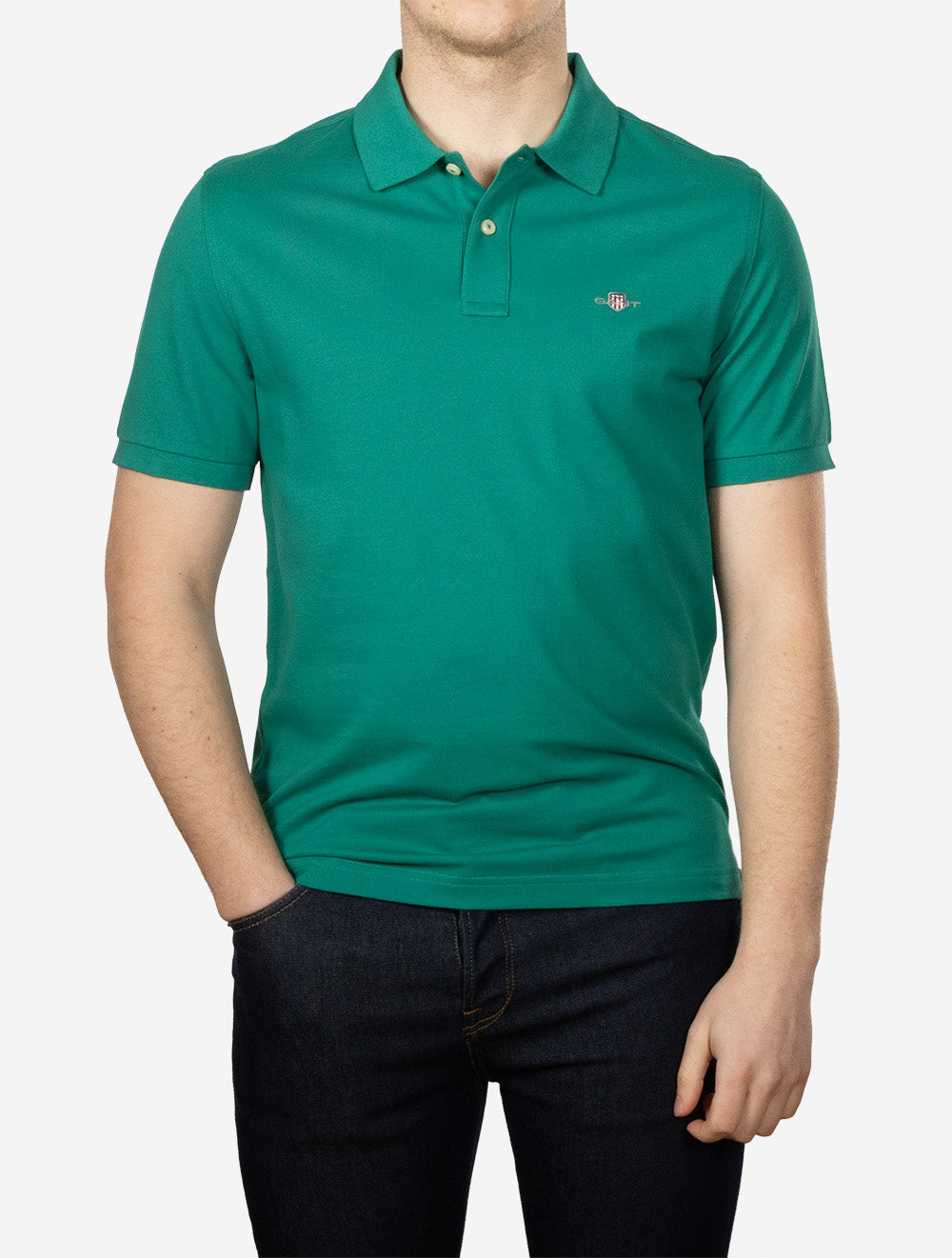 Regular Shield Piqué Polo Botanical Hue