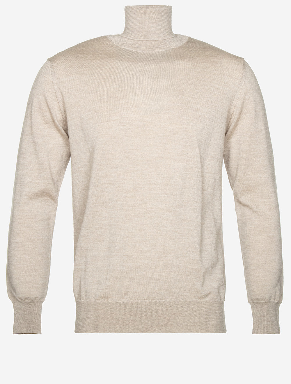 Merino Wool Turtle Neck Beige