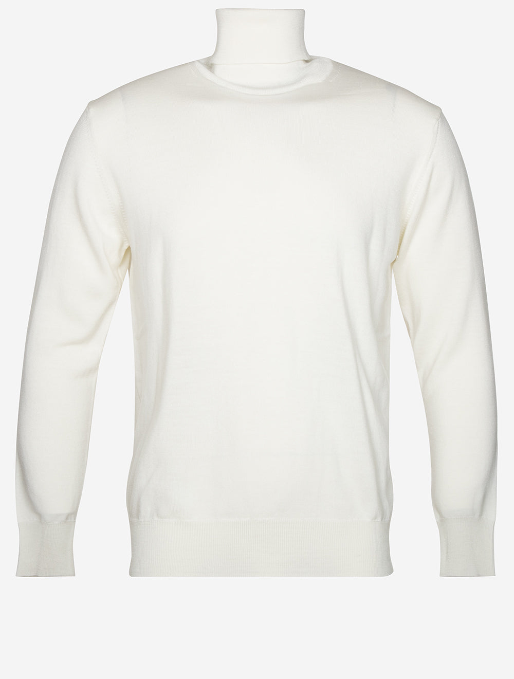 Merino Wool Turtle Neck Cream