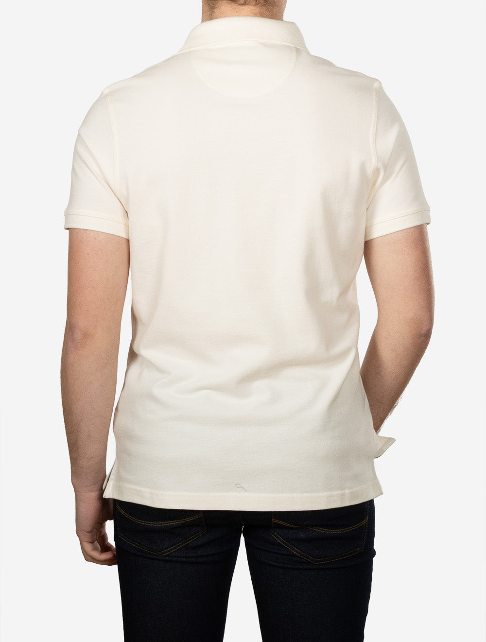 Tartan Piqué Polo Whisper White