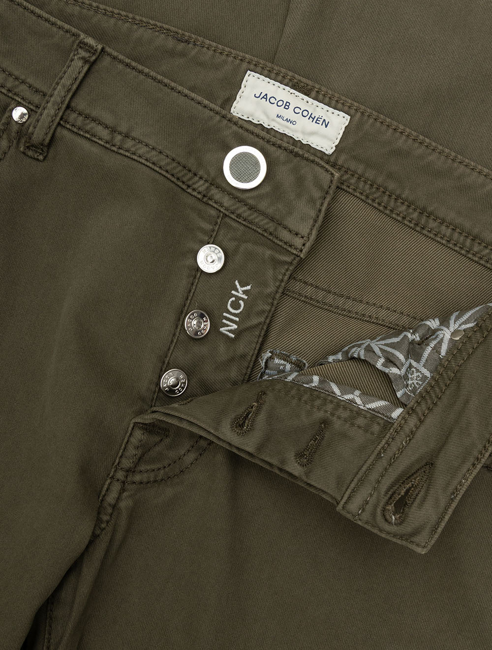 Nick 5 Pocket Chino Green