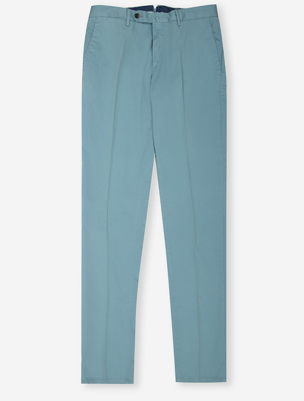 Chino en coton stretch couleur œuf de canard