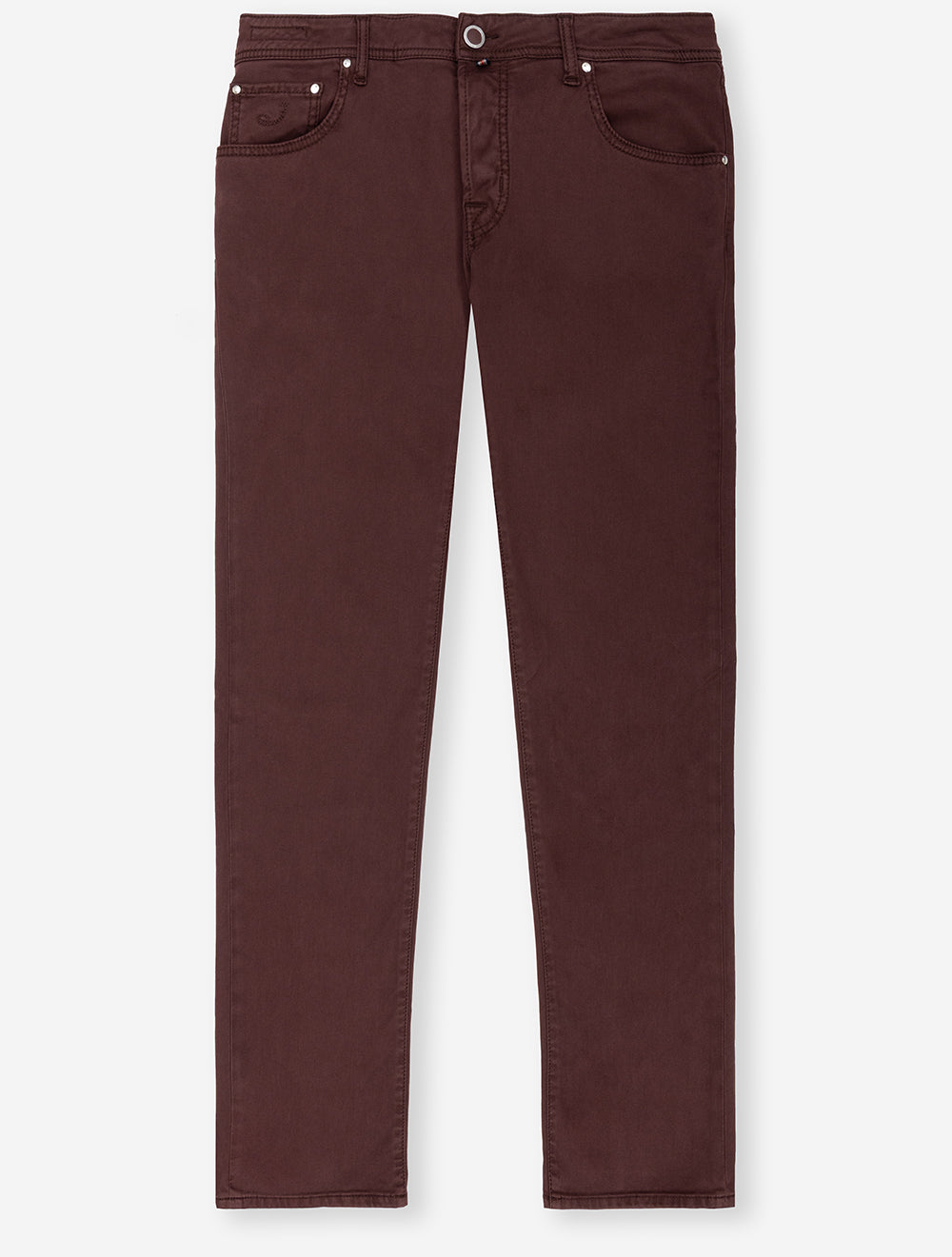 Nick 5 Pocket Chino Dark Red
