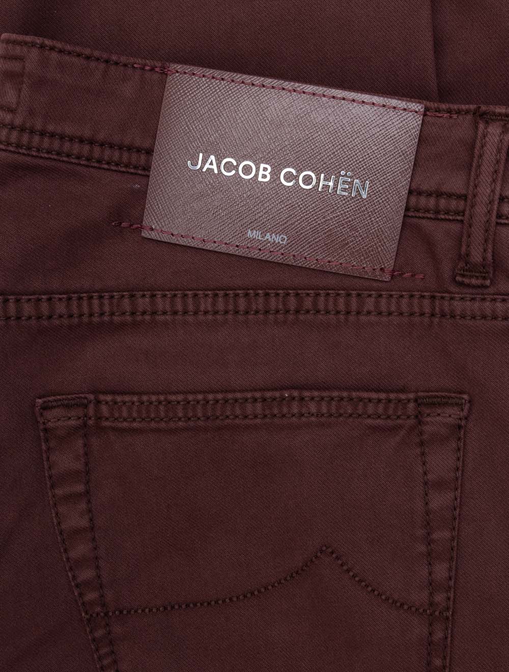 Nick 5 Pocket Chino Dark Red