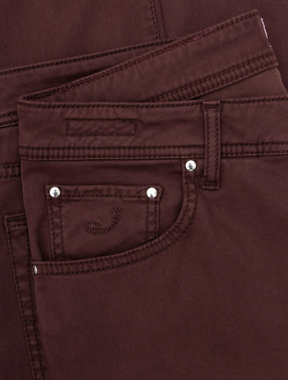 Nick 5 Pocket Chino Dark Red