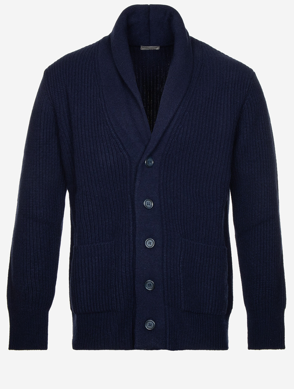 LC Shawl Fisherman Cardigan Navy
