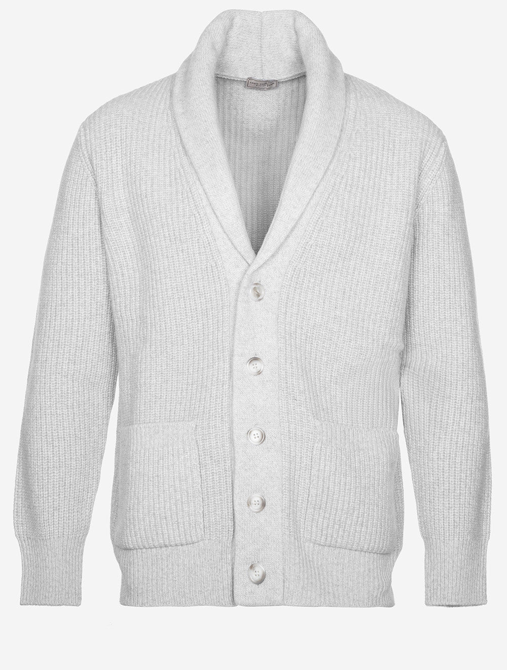 Gilet châle gris