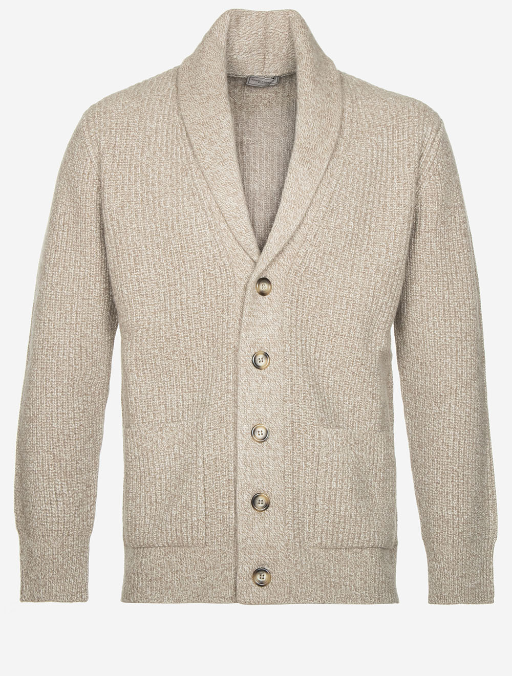 Gilet châle marron