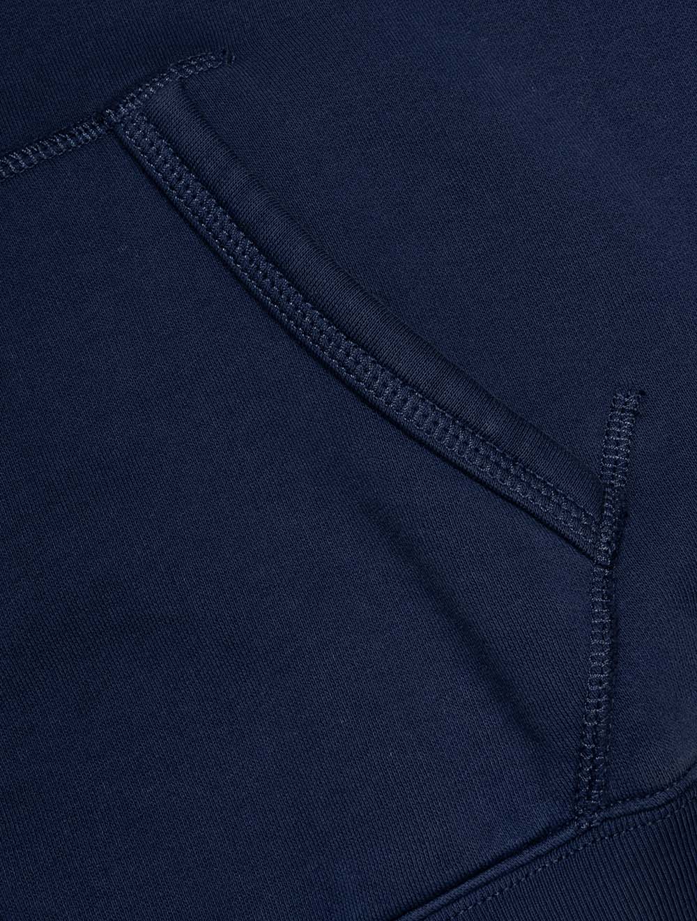 Vintage Fit Fleece Graphic Hoodie Blue
