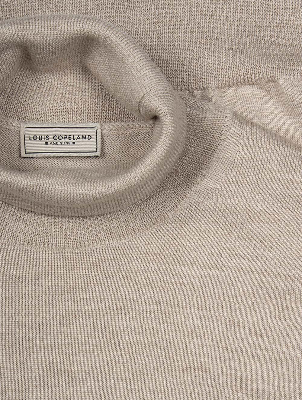 Merino Wool Turtle Neck Beige