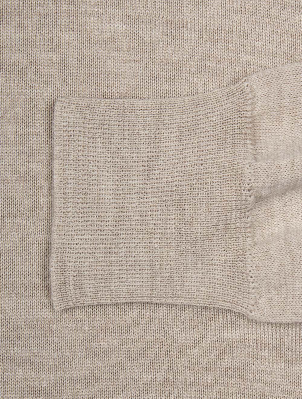 Merino Wool Turtle Neck Beige