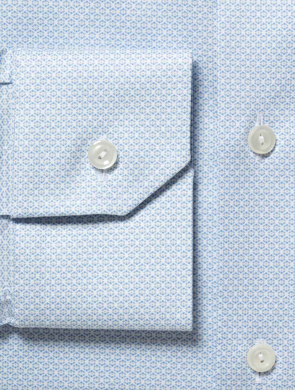 Slim Geometric Shirt Blue