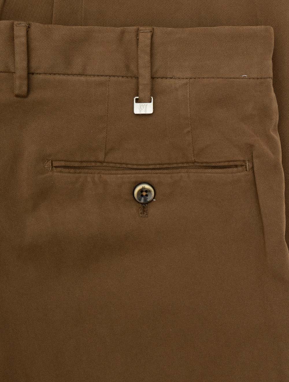 PT01 Cotton Chino-Brown
