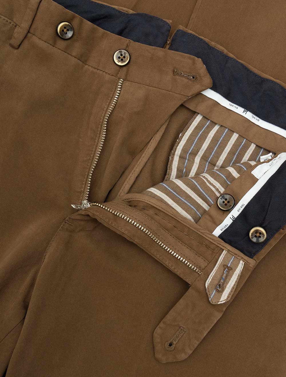 PT01 Cotton Chino-Brown