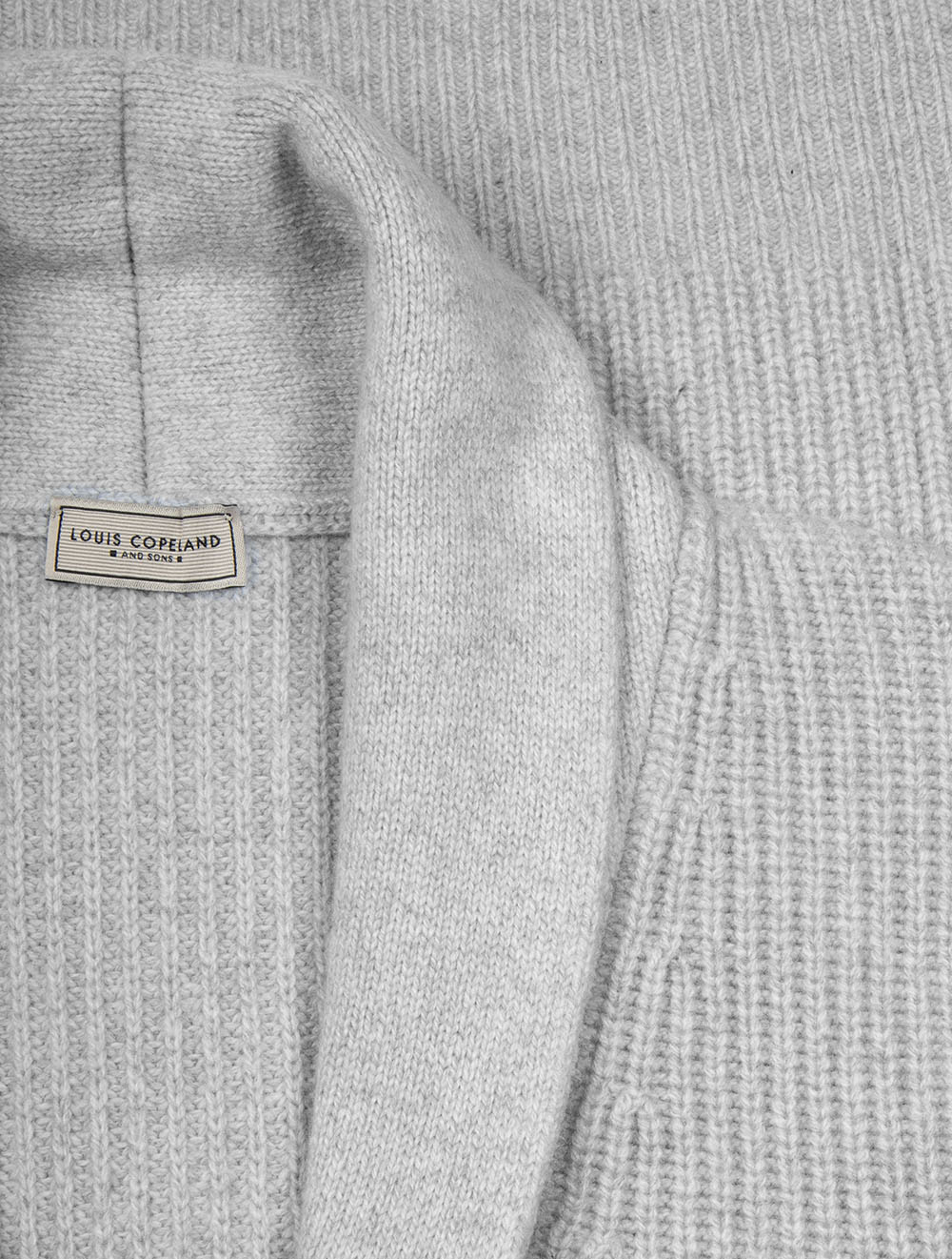 Gilet châle gris