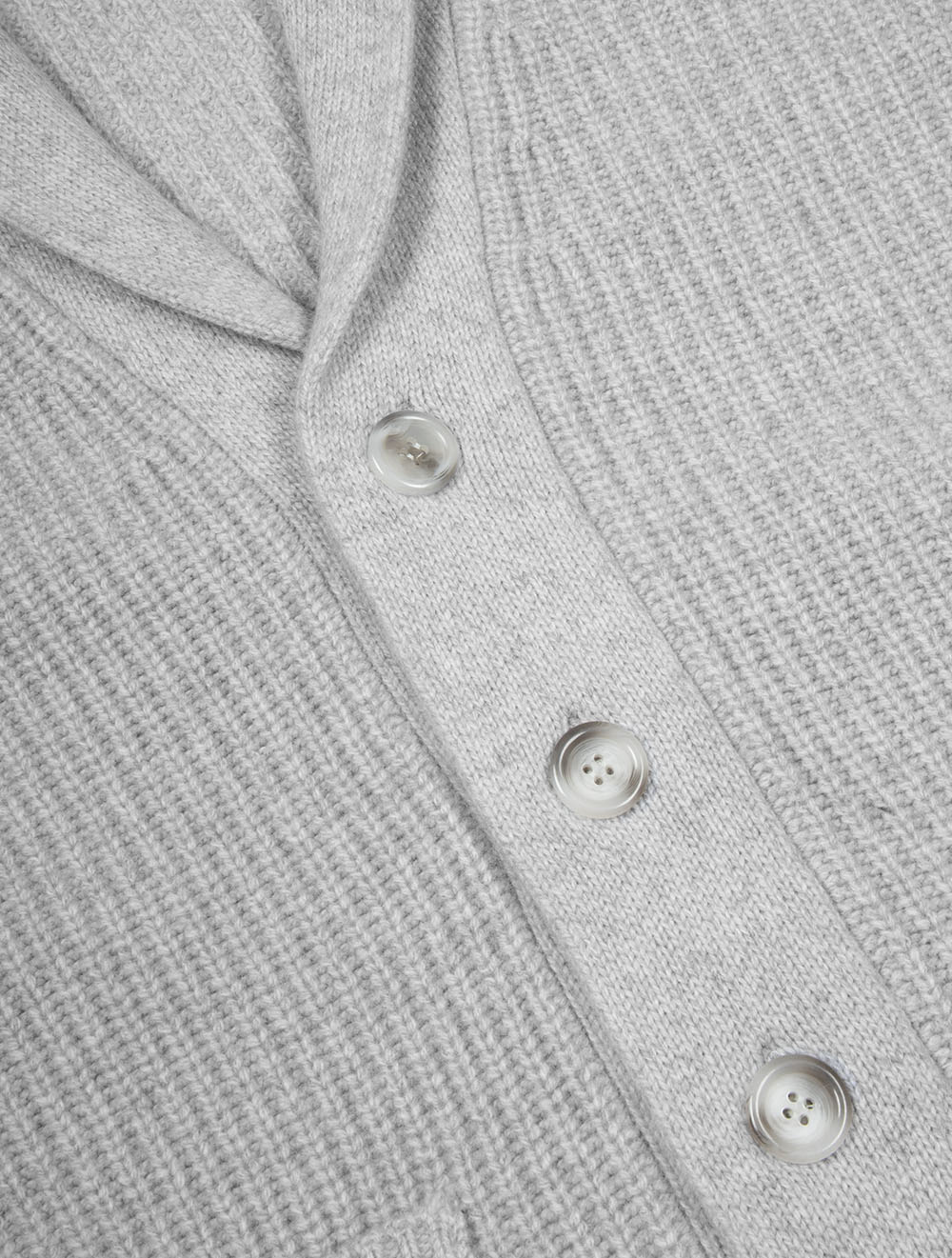Gilet châle gris
