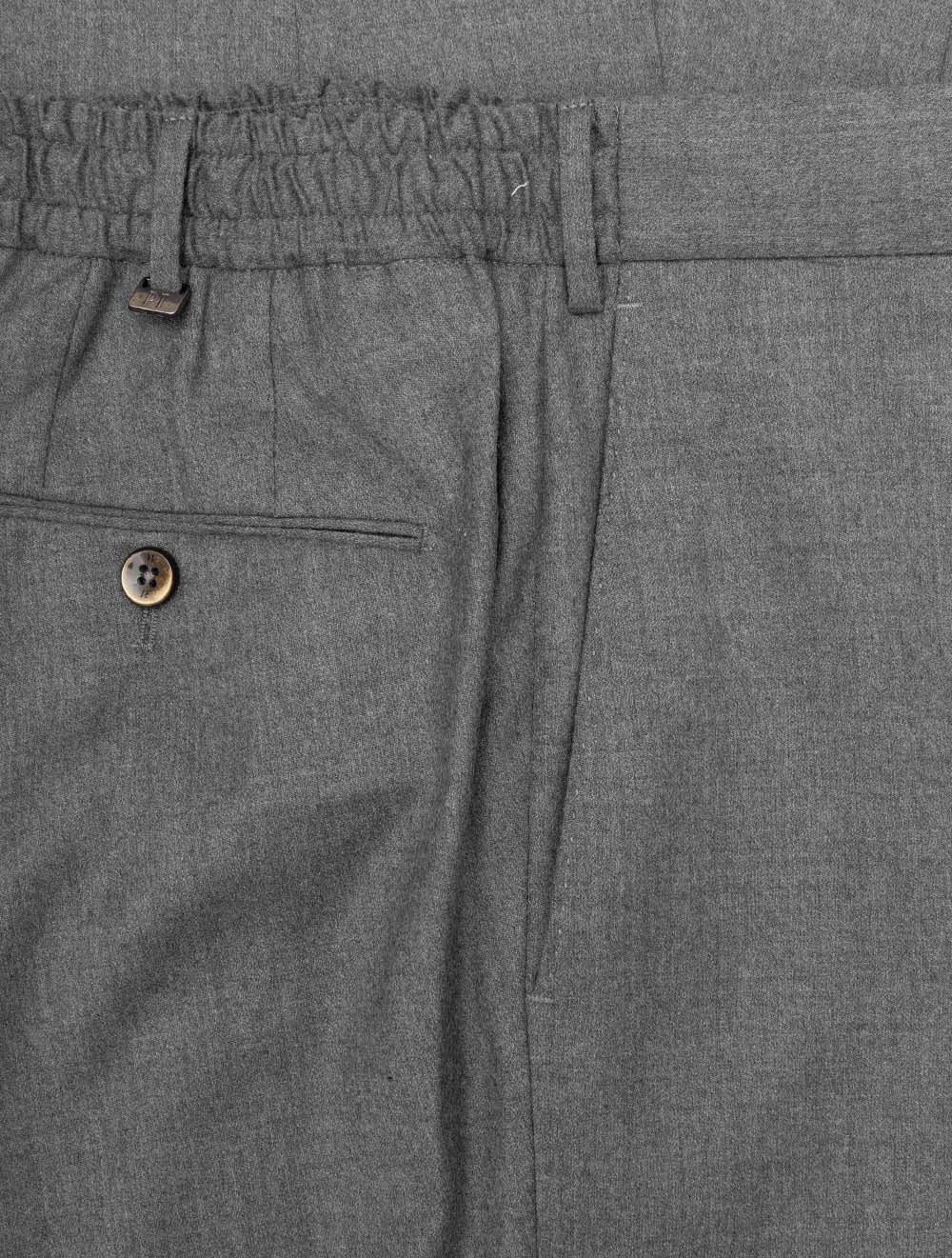 Flannel Drawstring Chino Grey