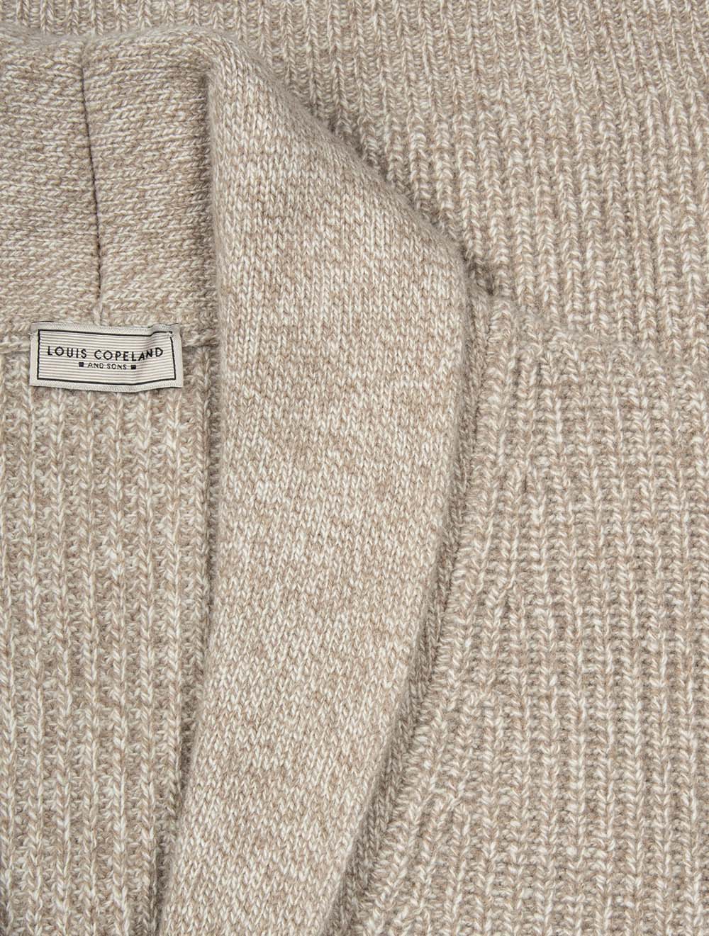 Gilet châle marron