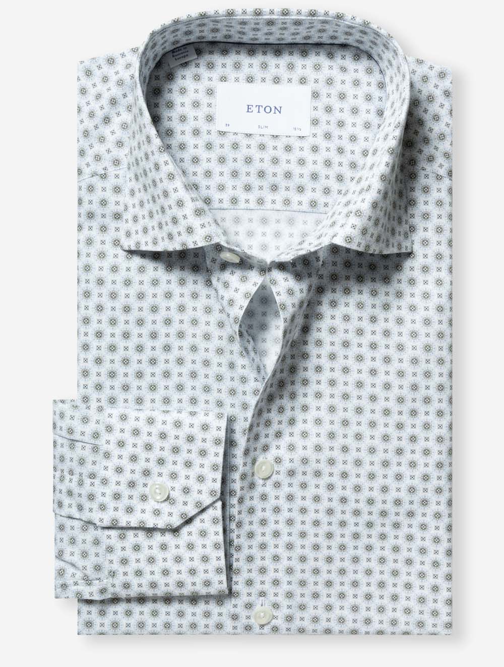 Slim Geometric Pattern Shirt Multi
