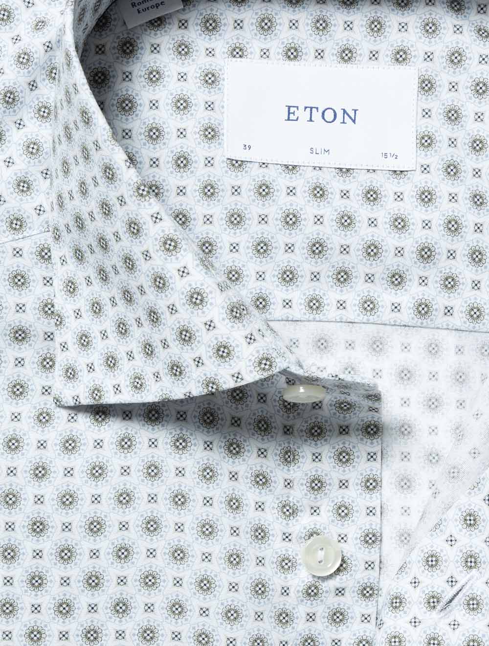 Slim Geometric Pattern Shirt Multi