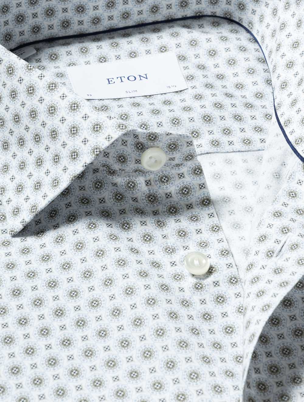 Slim Geometric Pattern Shirt Multi