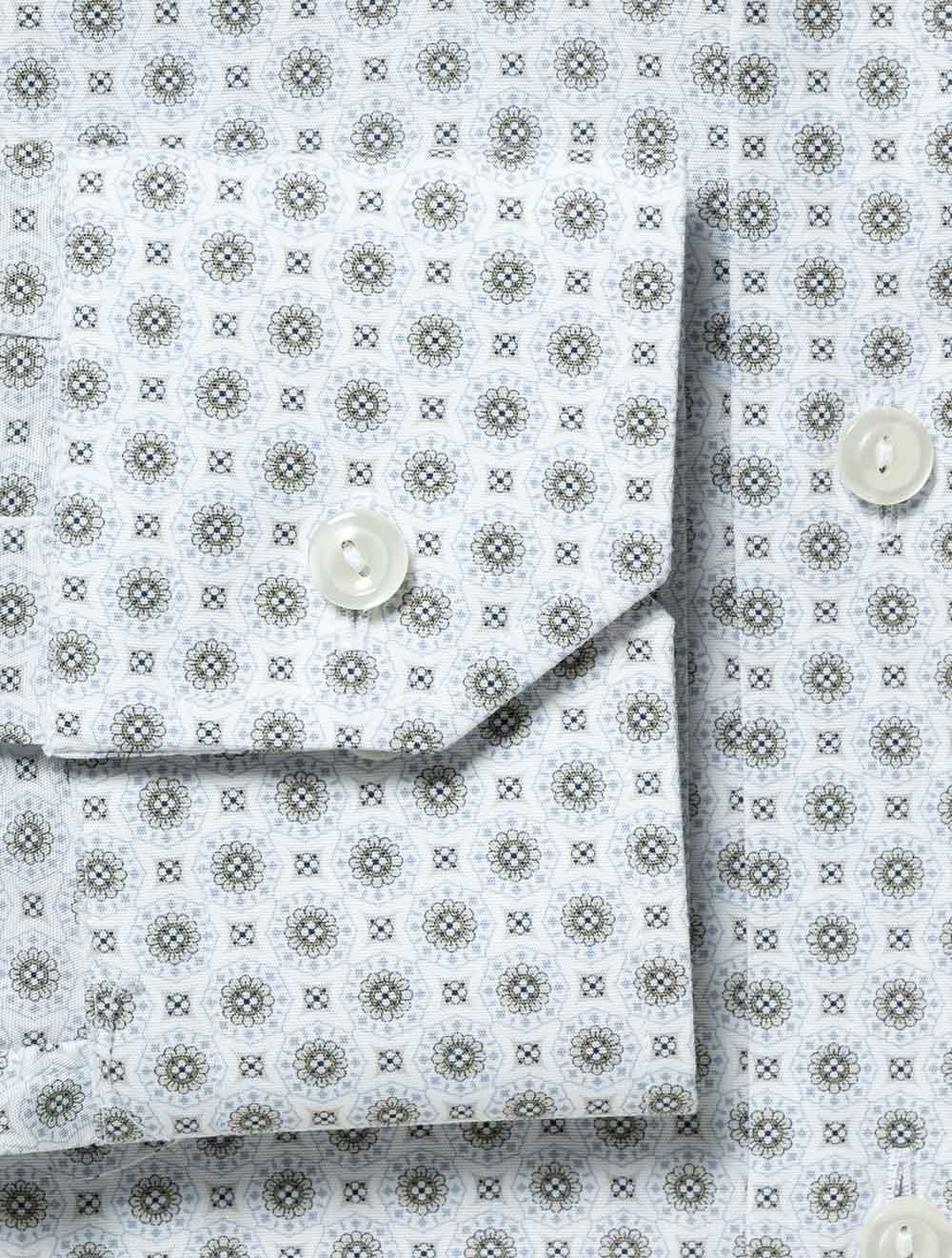 Slim Geometric Pattern Shirt Multi