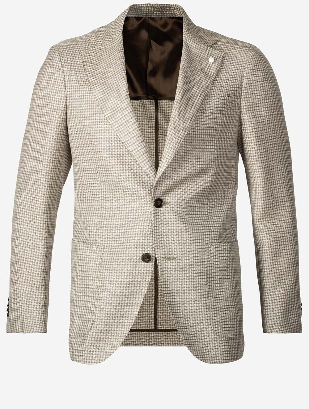 Houndstooth Jacket Brown