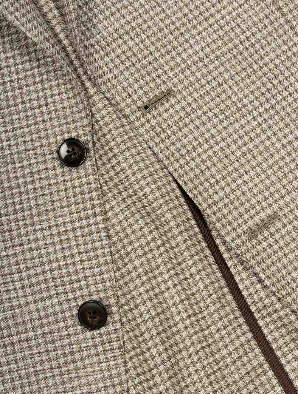 Houndstooth Jacket Brown