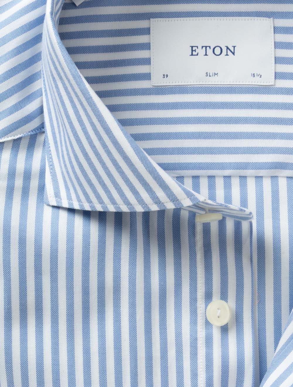 Slim Striped Oxford Shirt Blue