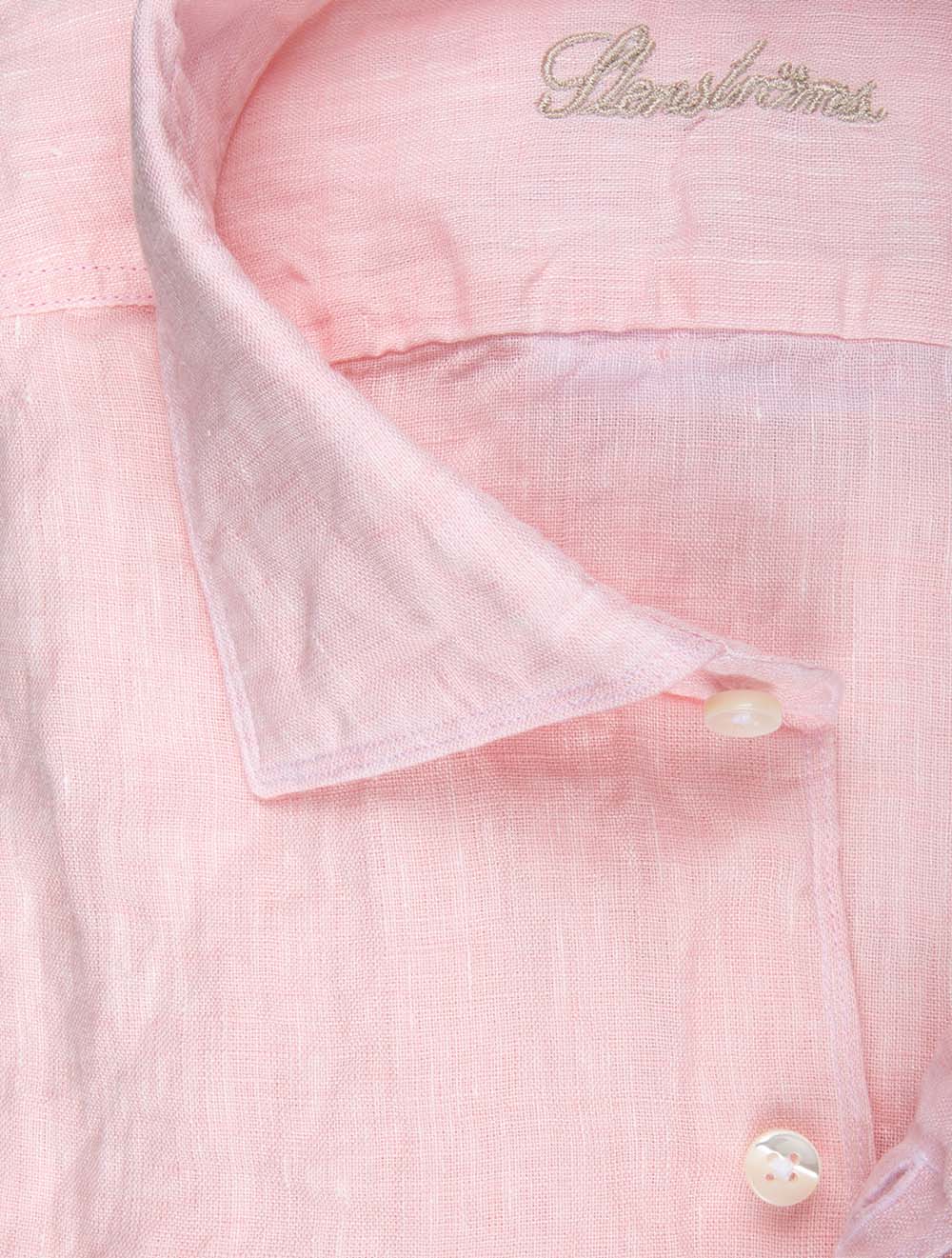 Regular Linen Shirt Light Pink