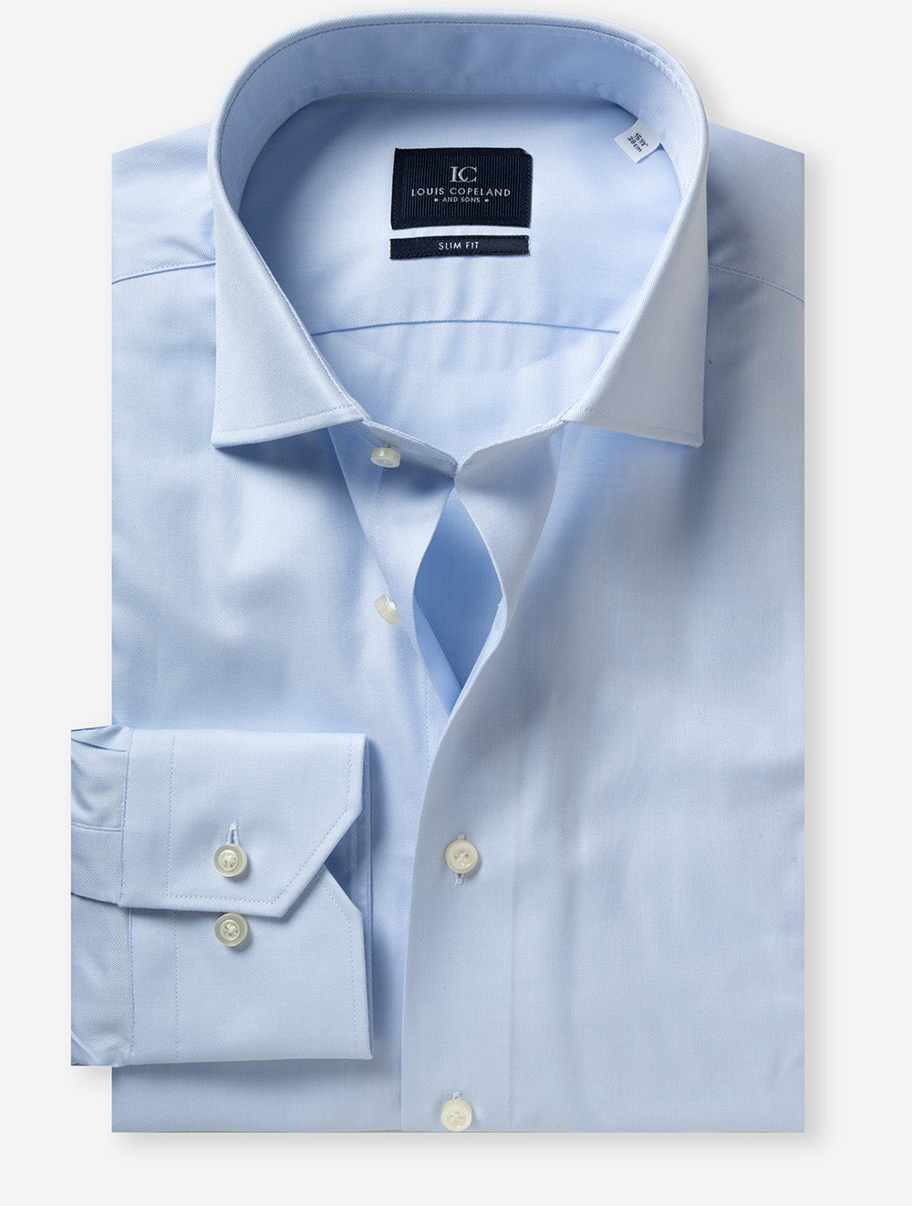 Slim Fit Plain Shirt Blue