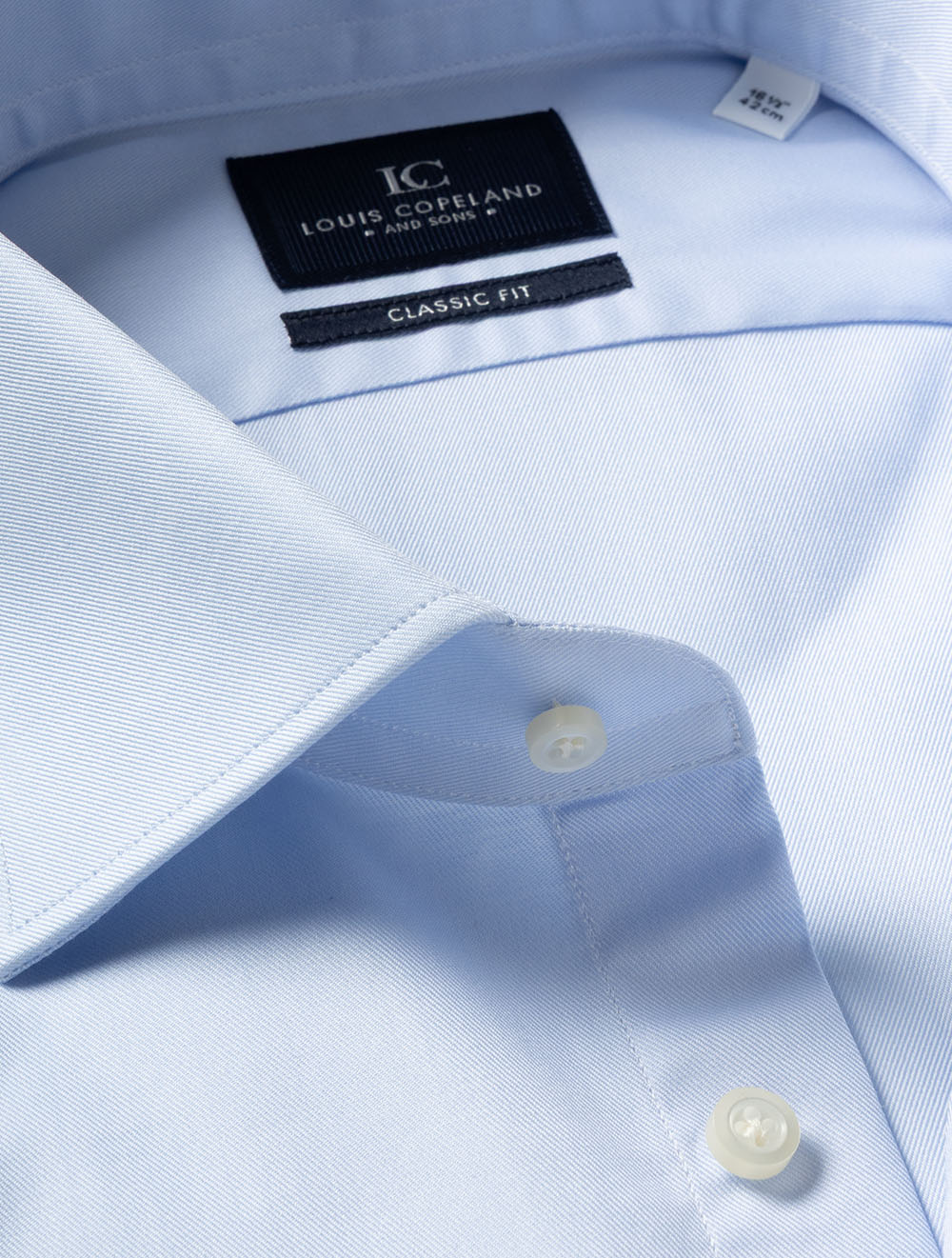 Classic Fit Plain Shirt Blue