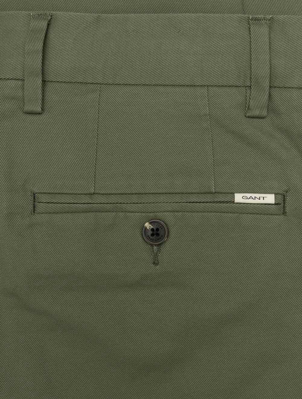 Slim Smart Chinos Dry Herb Green