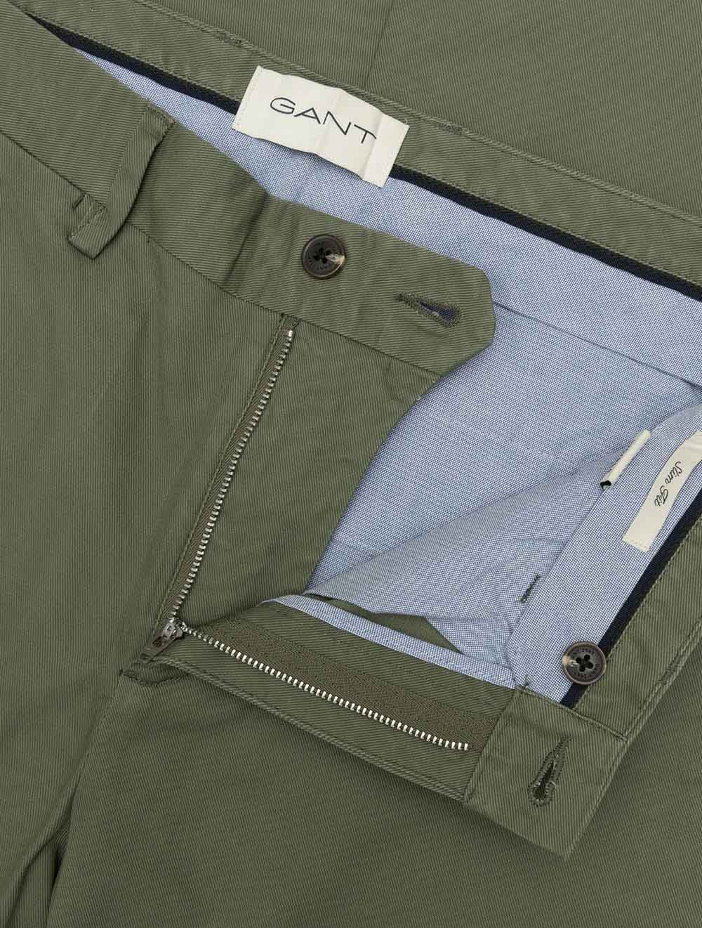 Slim Smart Chinos Dry Herb Green