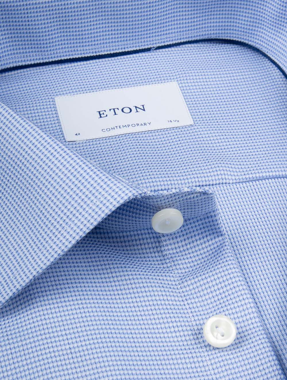 Contemporary Fit Dobby Shirt Blue