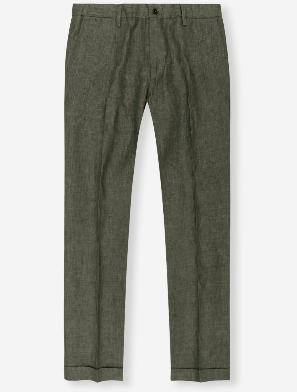 Linen Drawstring Trouser Green